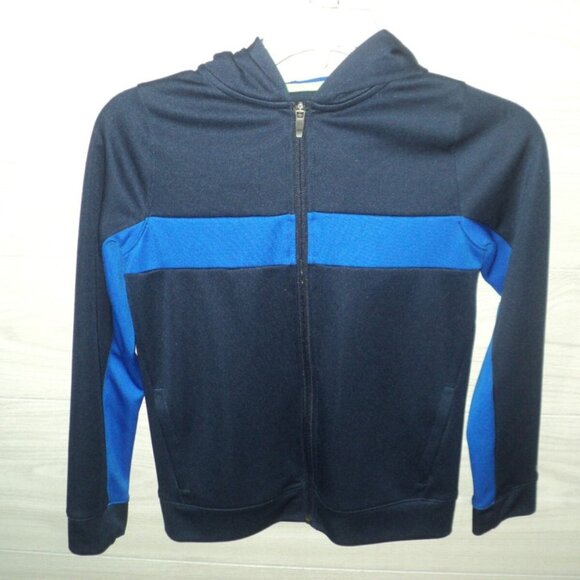 DSG Hooded Tee Boy's M (10-12) Navy and Royal Blue Dick's Sporting Goods Zipped - Picture 1 of 3